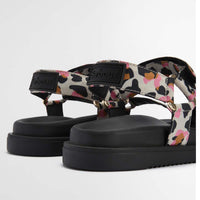 Leopard Print Barbour Womens Caitlin Sandal heel