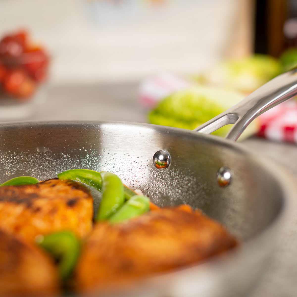 Kuhn Rikon Allround Frying Pan Uncoated Detail