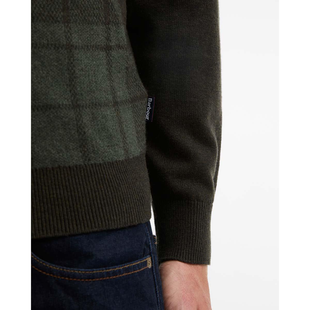 Barbour Mens Mineral Tartan Crew Jumper