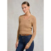 Holland Cooper Womens Seattle Cable V Neck Knit
