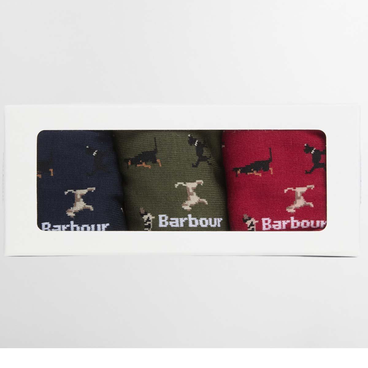 Barbour Mens Dog Sock Gift Set
