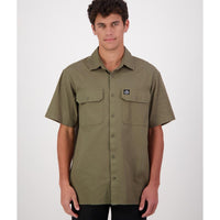 Clover Swanndri Mens Fundamentals S/S Work Shirt Front