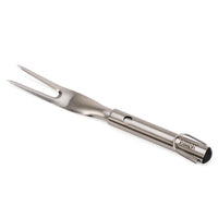 Joseph Joseph GrillOut 3-Piece Stainless-Steel BBQ Turner, Tongs and Fork Set Fork Retracted