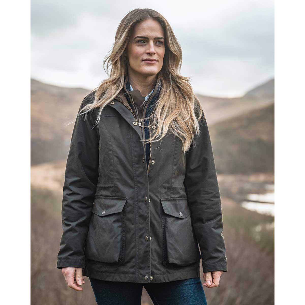 Hoggs of Fife Caledonia Ladies Waxed Jacket