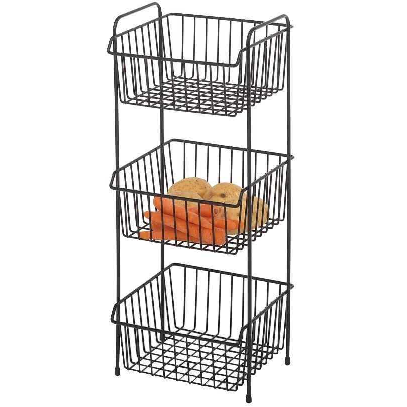 Black Delfinware 3 Tier Vegetable Rack