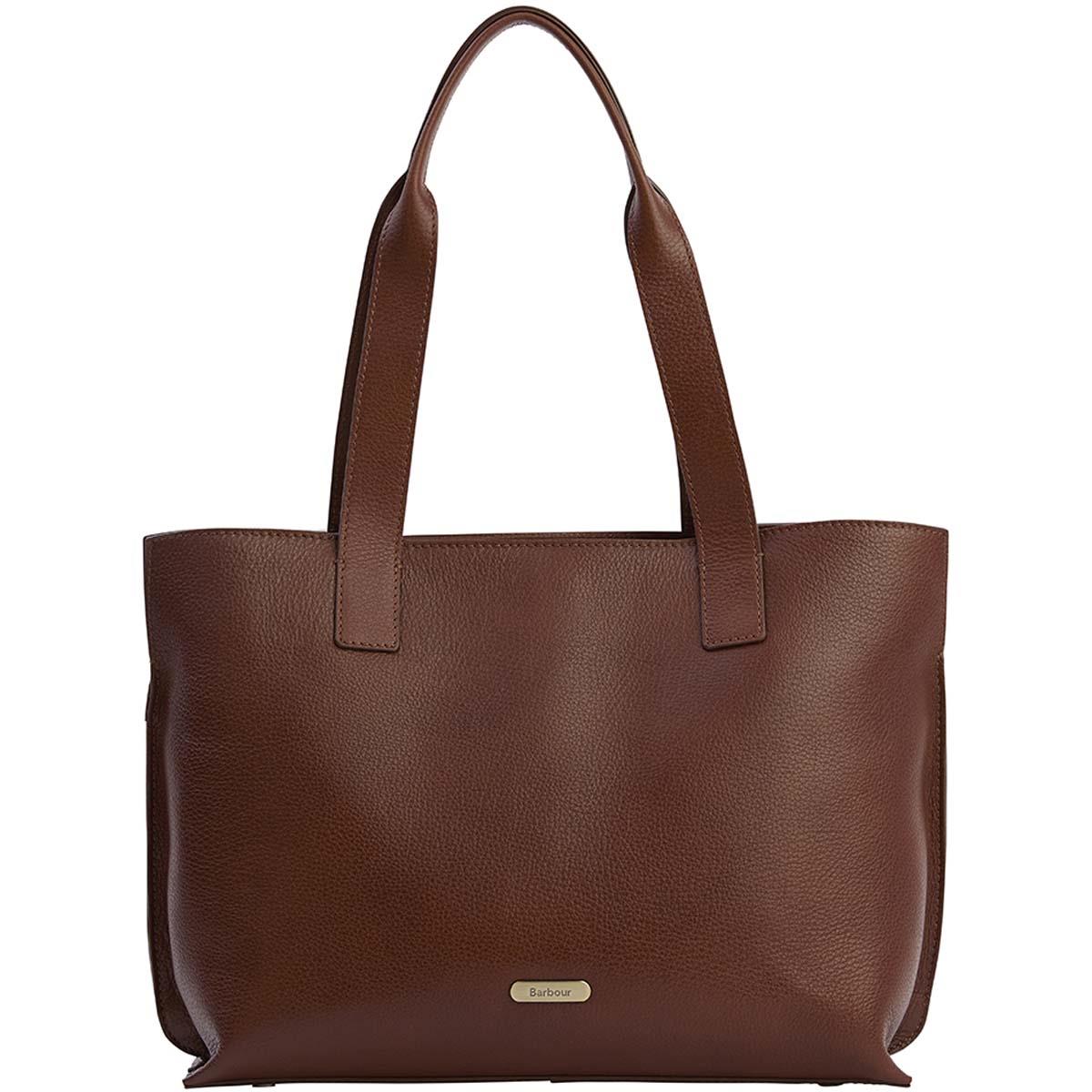 Barbour Alder Large Leather Tote Bag