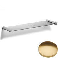 Brushed Gold Gloss Samuel Heath Xenon Glass Shelf N5113