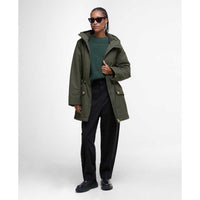 Olive/Ancient Barbour Womens Inola Showerproof Jacket model