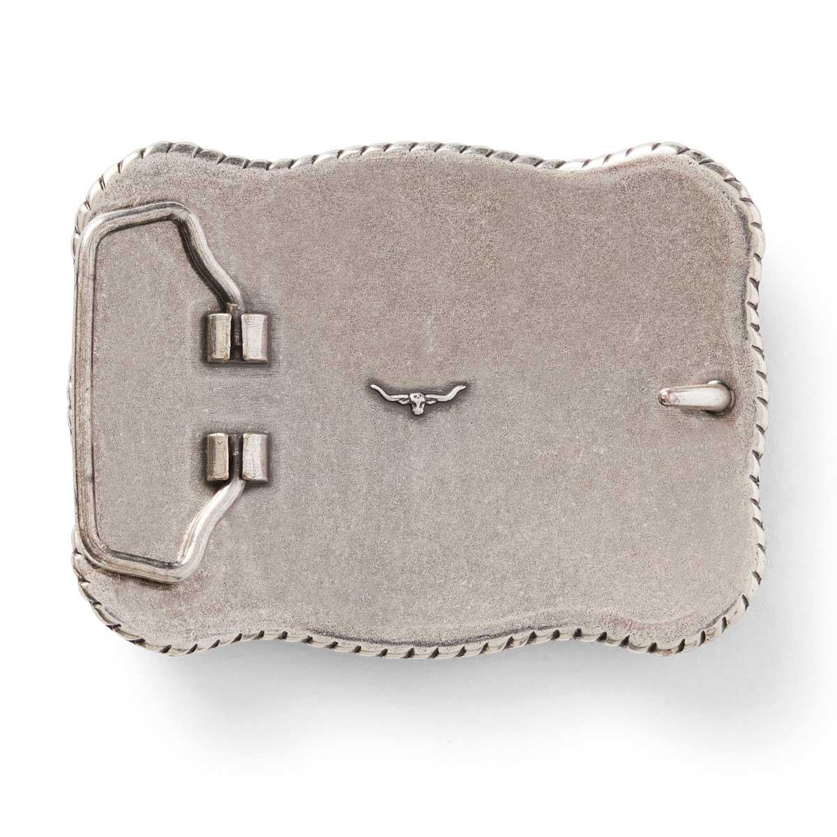 Antique silver R.M. Williams Cloudbuster Trophy Buckle