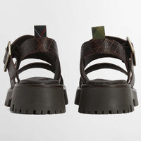 Black Barbour Gabby Sandal back