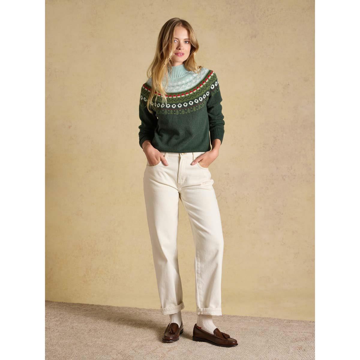 Joules Womens Landscape Fairisle Jumper