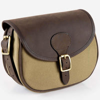 Teales Huntsman Oiled Leather & Khaki Canvas Cartridge Bag