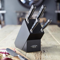 Stellar Sabatier IS 5 Piece Knife Block Set Black Lifestyle