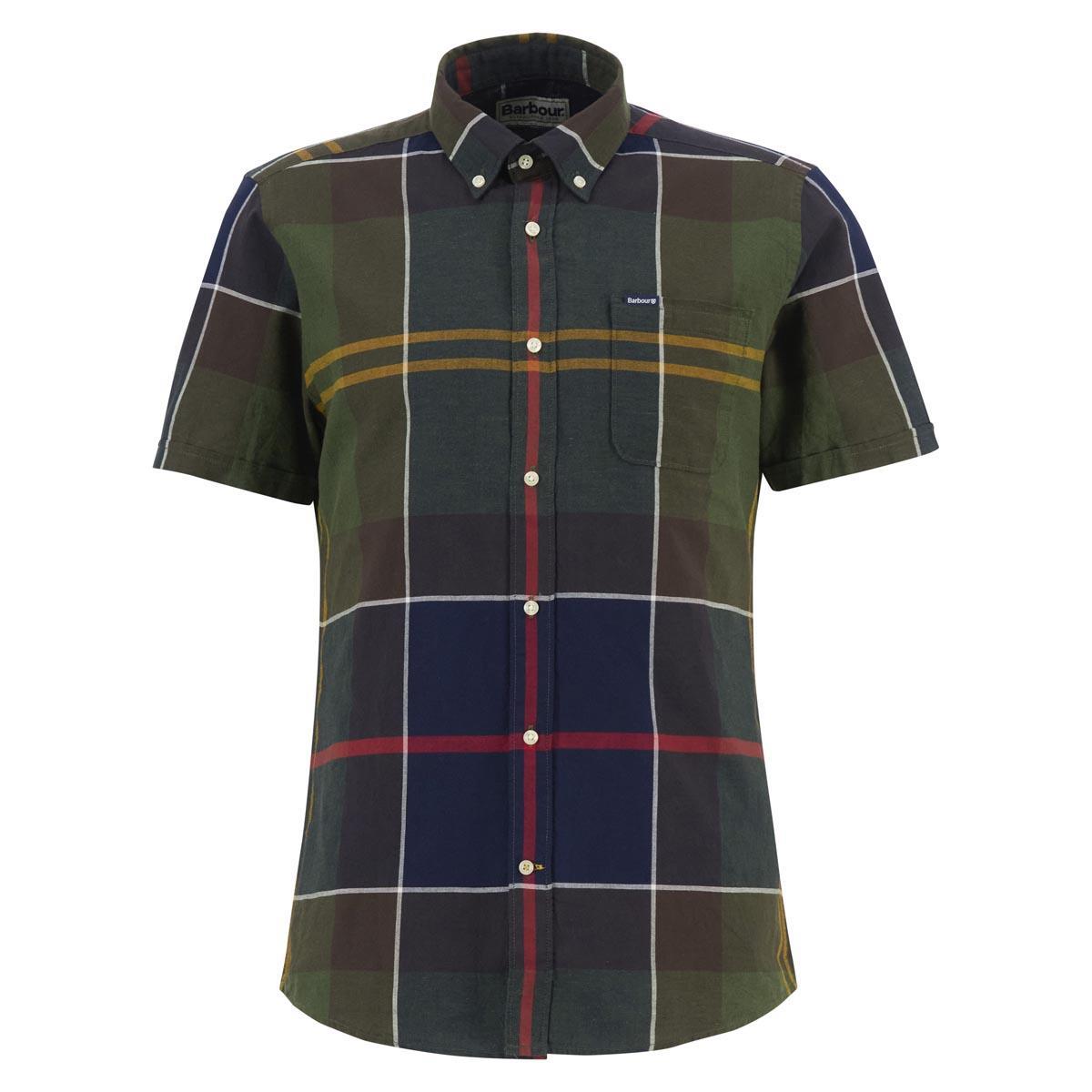 Classic Tartan Barbour Mens Douglas Short Sleeve Tailored Shirt