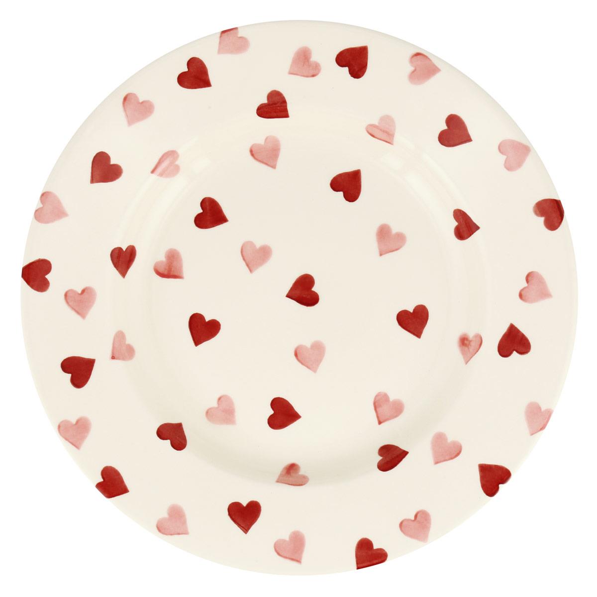 Emma Bridgewater Pink Hearts 10 1/2 Inch Plate