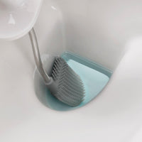 Grey/White Joseph Joseph Flex Lite Toilet Brush In Use