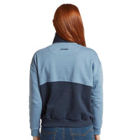 Blueberry/Lake Blue Schoffel Womens Braunton 1/4 Zip Sweatshirt Back