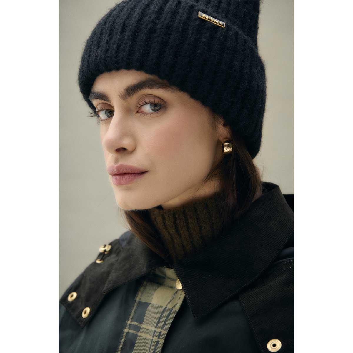 Barbour Women's Meryl Beanie lifestyle navy