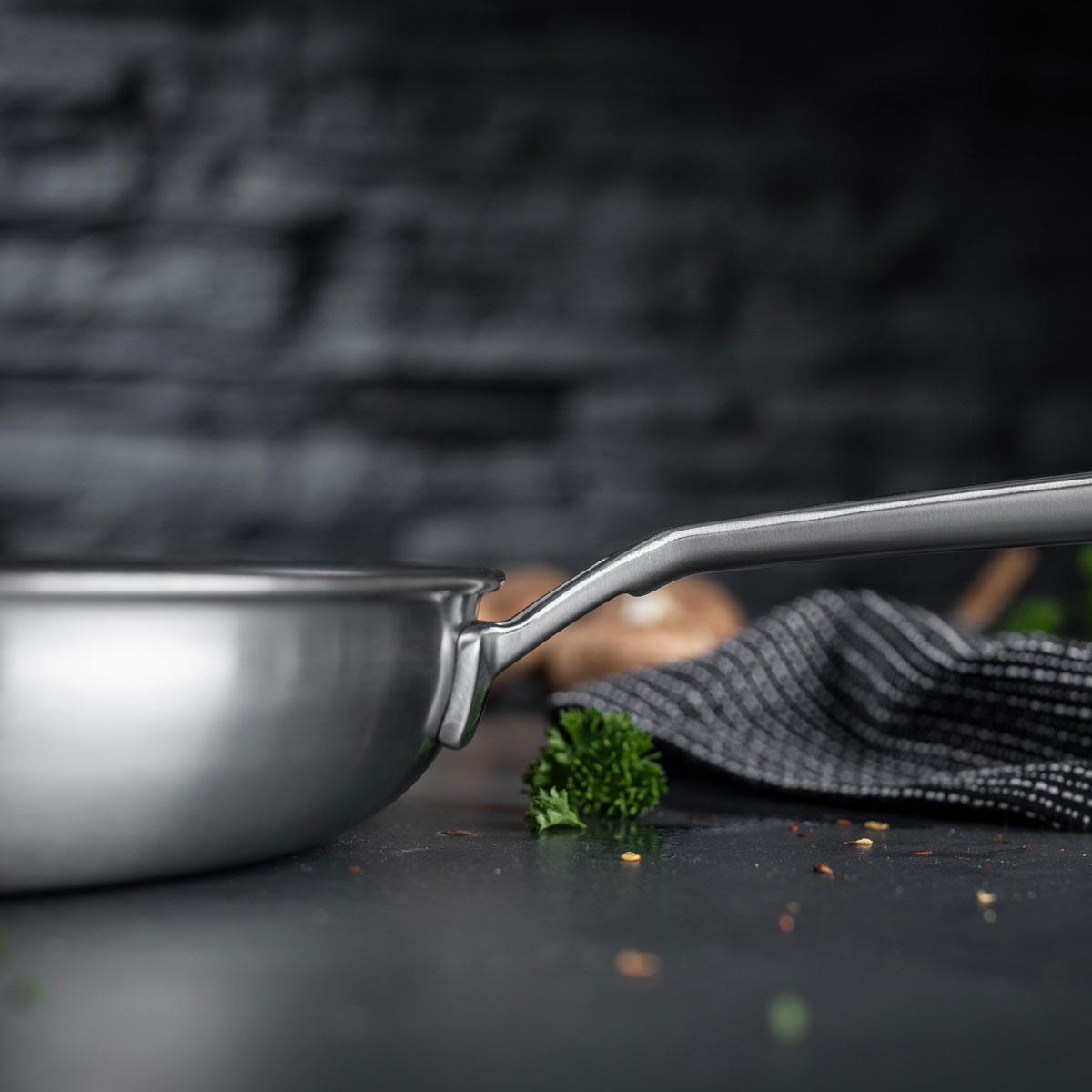 Kuhn Rikon Culinary Fiveply Frying Pan Non-Stick Side View