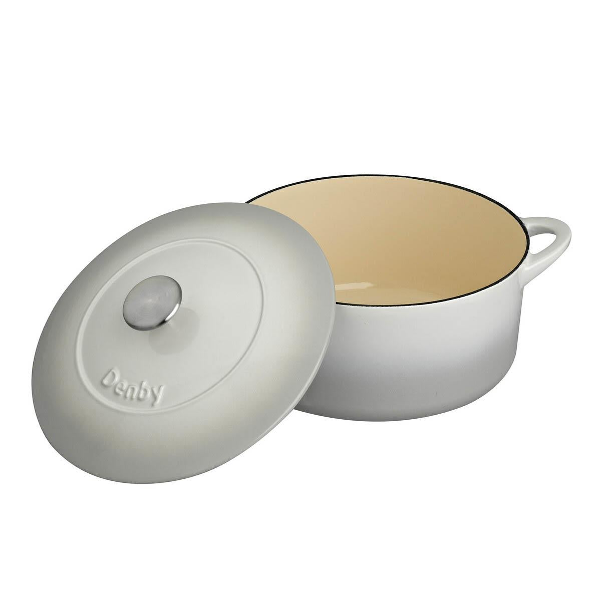 Denby Natural Canvas Cast Iron Round Casserole Dish