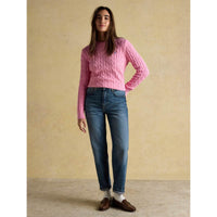 Blue Joules Womens Relaxed Fit Jeans Full Length on Model