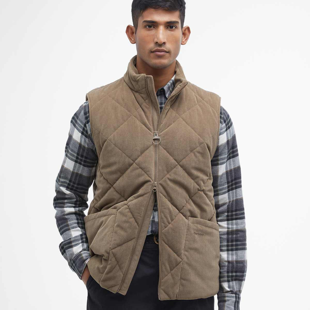 Barbour Mens Cord Liddesdale Quilted Gilet