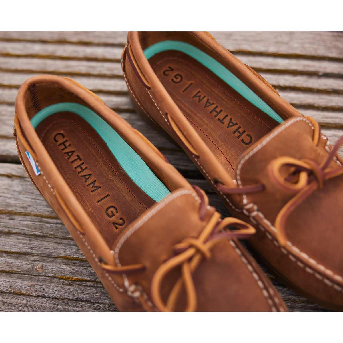 Walnut Chatham Womens Olivia G2 Deck Shoes Lifestyle Inside Shoe