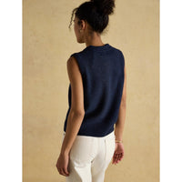 Joules Womens Holly Knitted Vest On Model Back