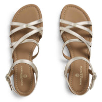 Gold Leather Fairfax & Favor St Ives Sandals Above