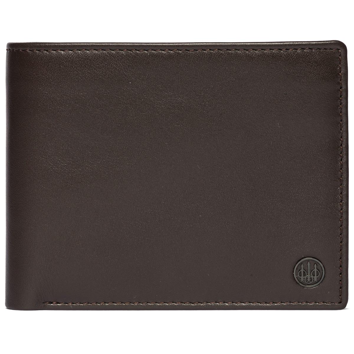 Brown Beretta Mens Wallet Bifold Zipped Coin Classic