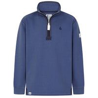 Denim Lazy Jacks Mens LJ40 Plain 1/4 Zip Sweatshirt