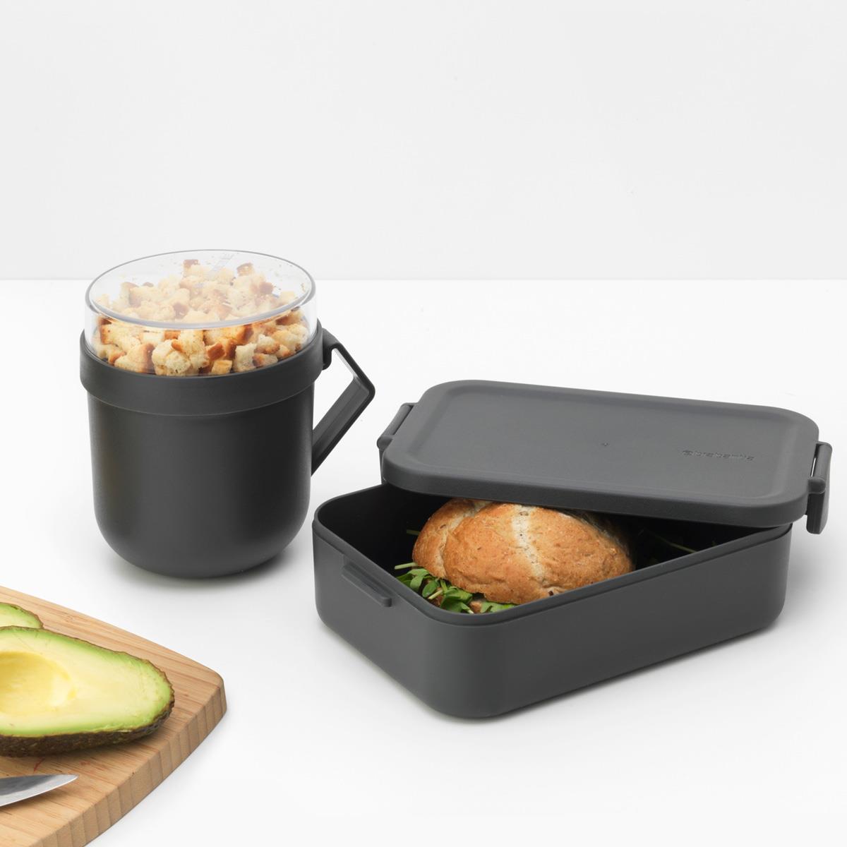 Dark Grey Brabantia Make & Take Lunch Set Lifestyle