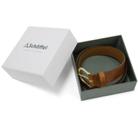 Chestnut Schoffel Womens Tideswell Leather Belt