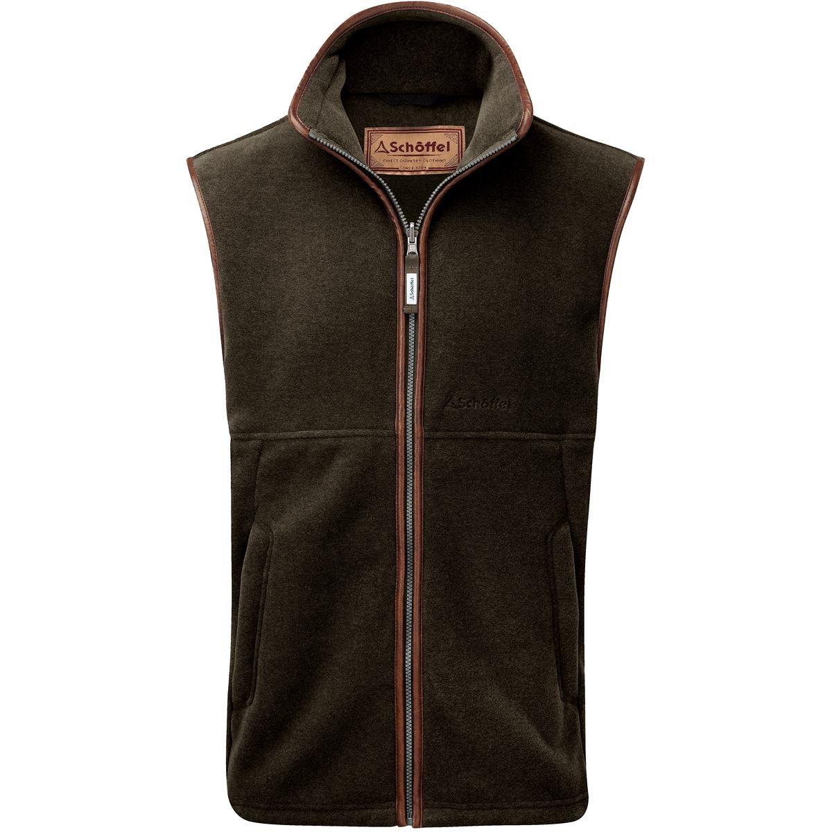 Dark Olive Schoffel Oakham Fleece Gilet