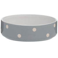 Mason Cash Polka Dot Grey Pet Bowl 13cm