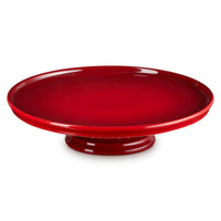 Cerise Le Creuset Stoneware Footed Cake Stand