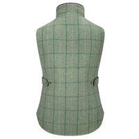 Spring Bracken Hoggs Of Fife Womens Roslin Technical Tweed Waistcoat Back