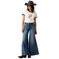 Parchment Ariat Womens Sundance T-Shirt On Model