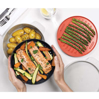 Stone/Orange Joseph Joseph M-Cuisine 4-piece stack microwave cooking sete cooki LS