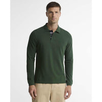 Sycamore Barbour Mens Long Sleeve Sports Polo FRONT