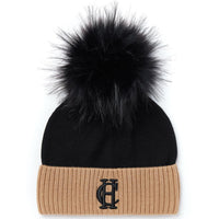Black Holland Cooper Cheslea Merino Bobble Hat