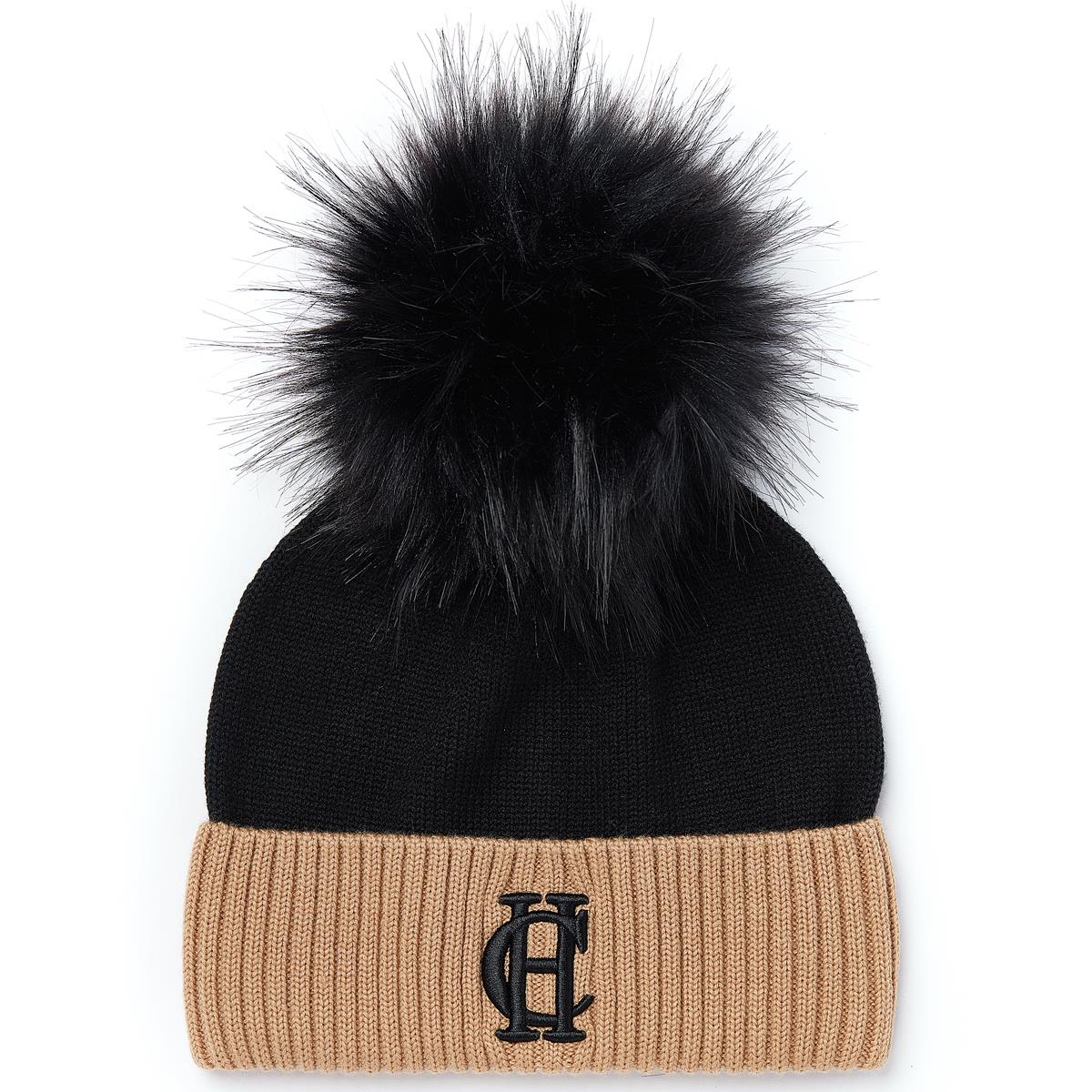 Black Holland Cooper Cheslea Merino Bobble Hat