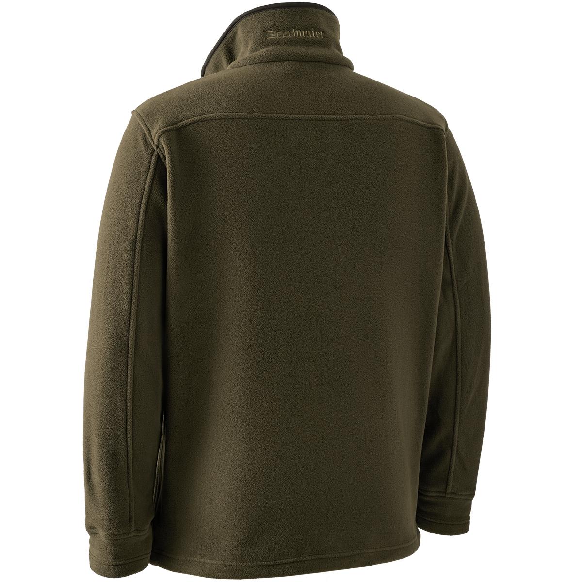 Tarmac Green Deerhunter Mens Eagle Fleece Jacket Back