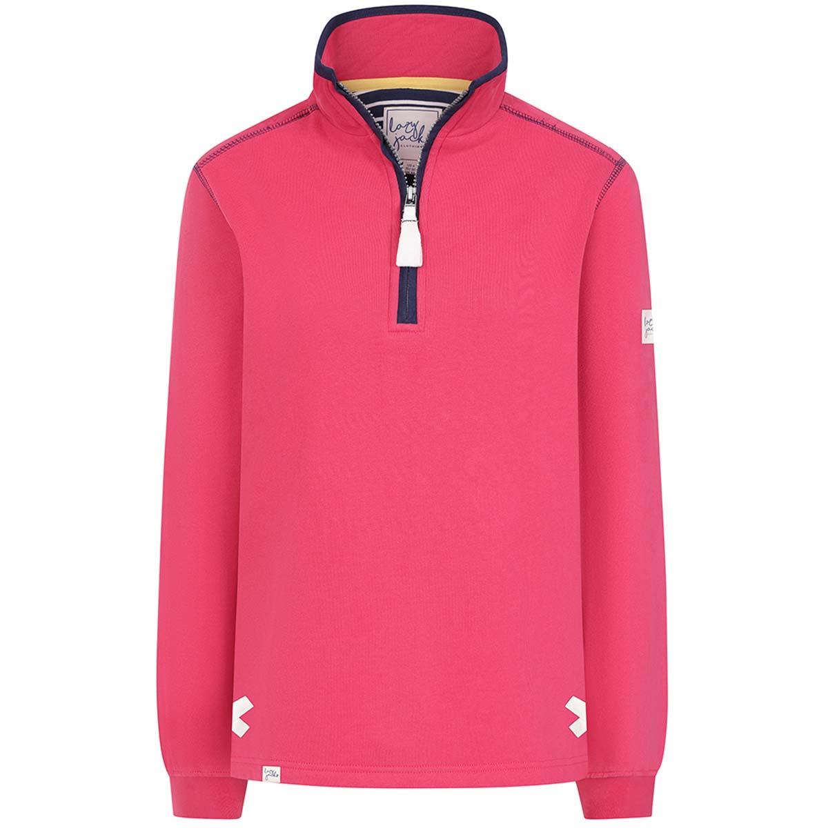 Cherry Lazy Jacks Womens LJ3 1/4 Zip Sweatshirt