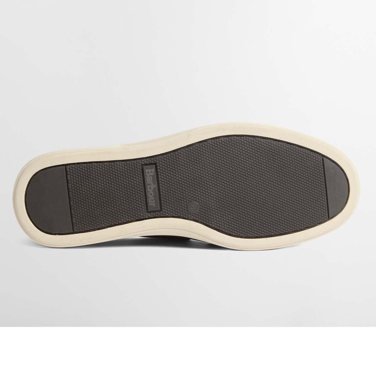 Navy Suede Barbour Rothley Boat Shoe bottom