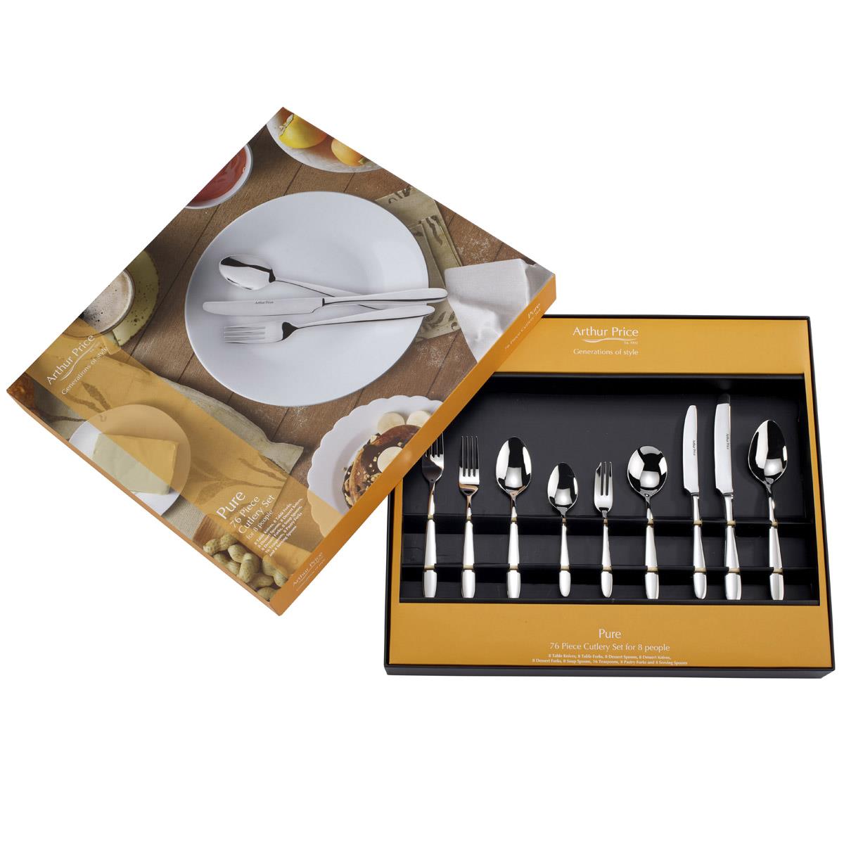 Arthur Price Pure 76 Piece Cutlery Set