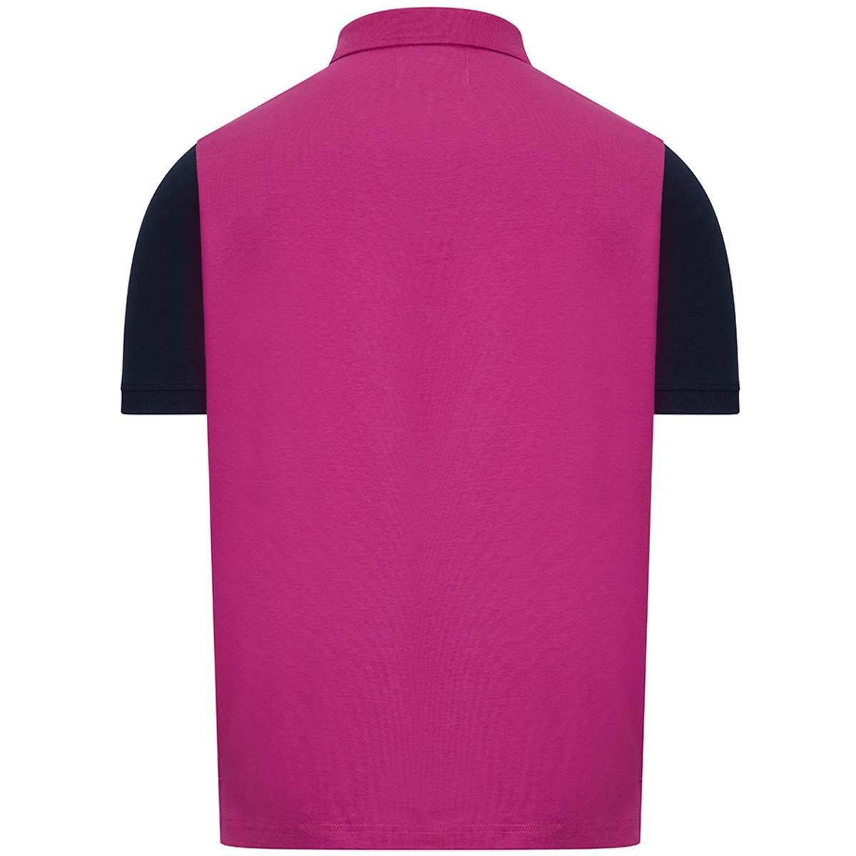 Berry/Navy Hoggs Of Fife Womens Abbey Sash Jersey Polo Back