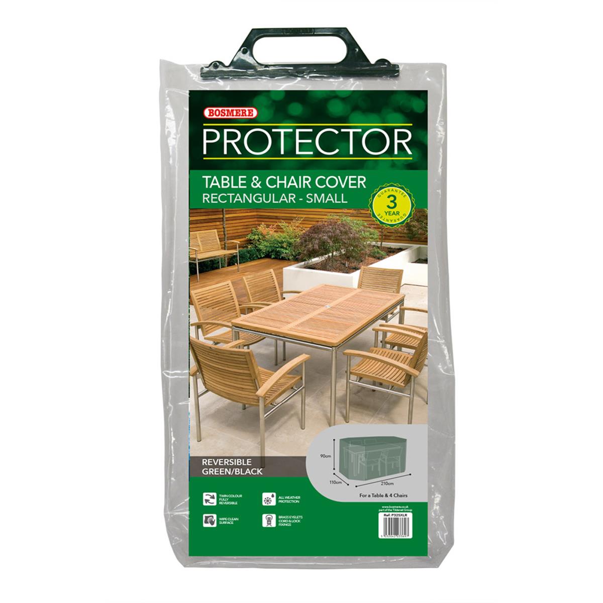 Bosmere Protector Rectangular Patio Set Cover 4 Seater P325XLR