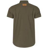 Grape Leaf Seeland Mens Selous Short Sleeve Cargo Shirt Lifestyle Back