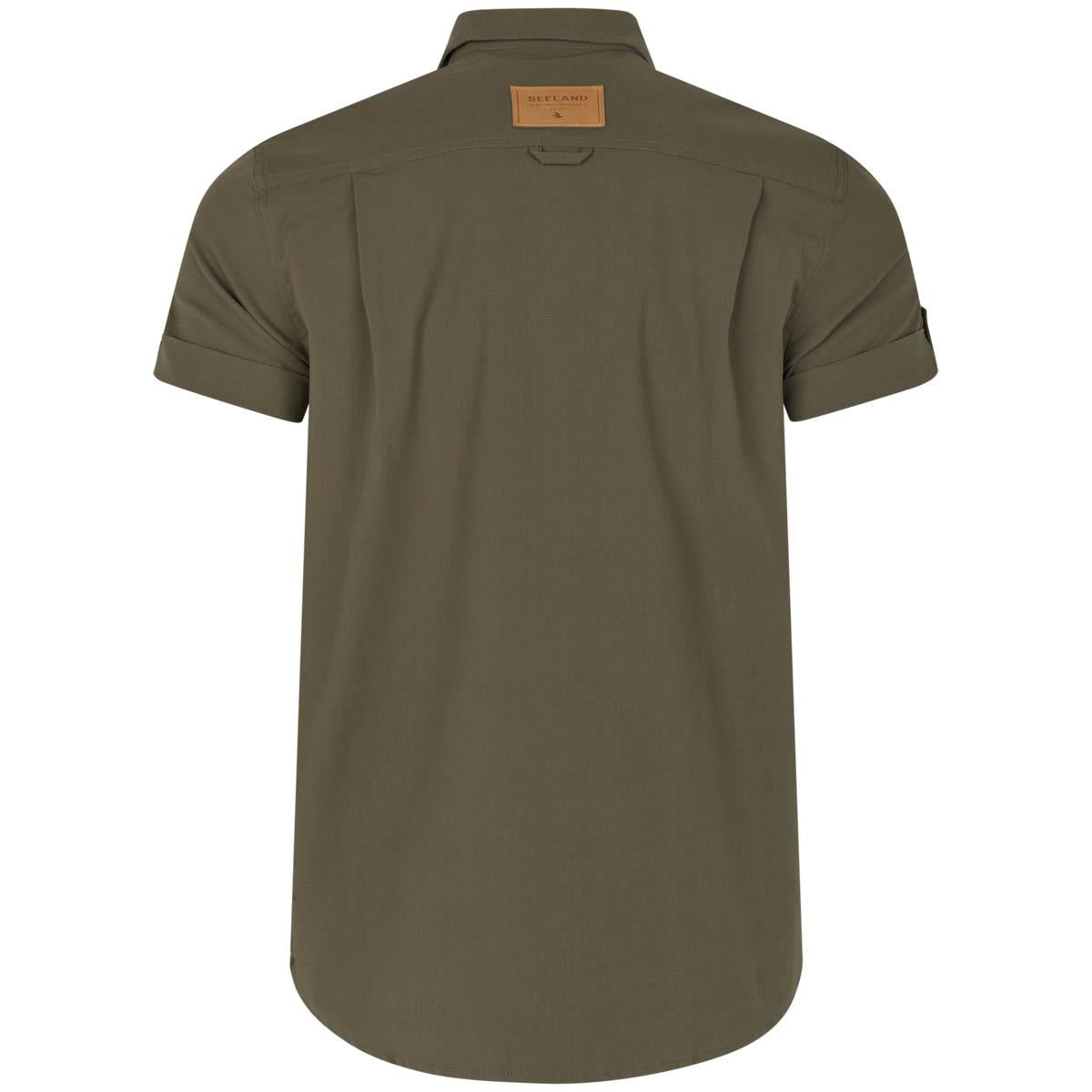 Grape Leaf Seeland Mens Selous Short Sleeve Cargo Shirt Lifestyle Back
